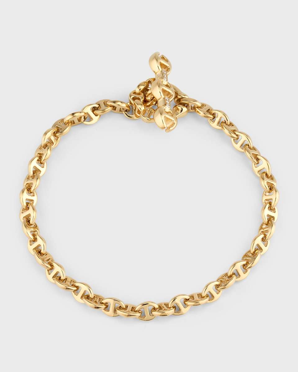 18K Yellow Gold 3mm Open Link Bracelet